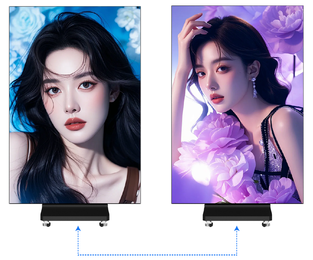 Exclusive solution for three fold (double-sided) LED poster screen-11