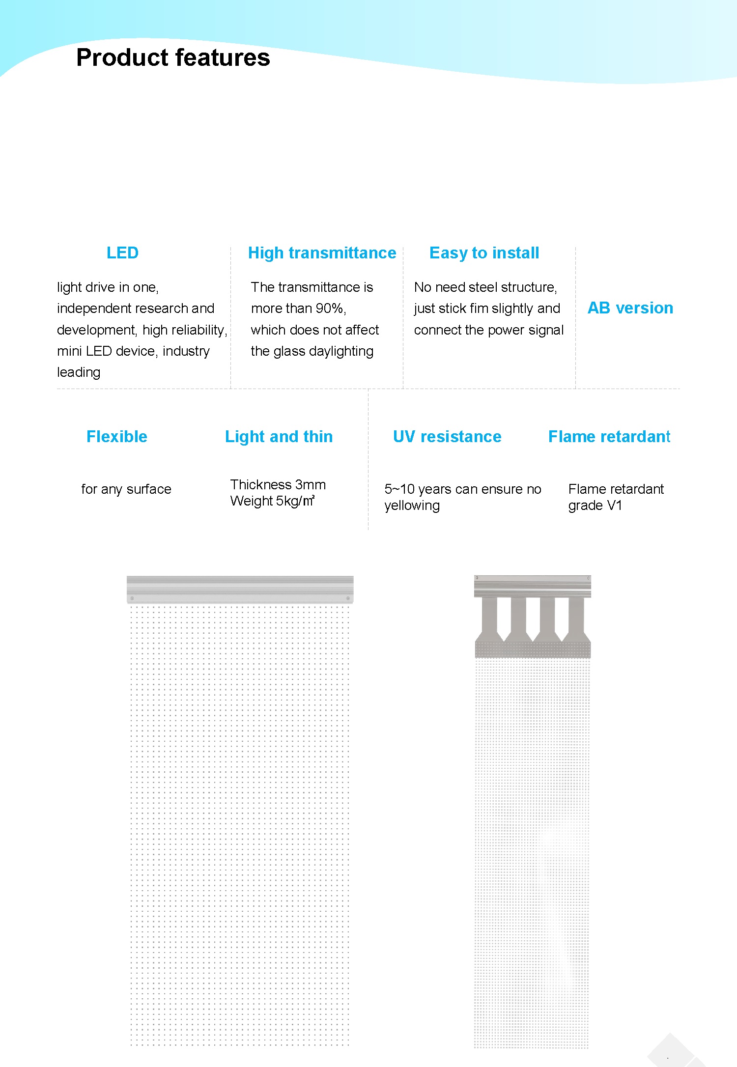 LED flexible transparent film display04