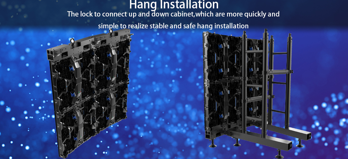 led hang installation