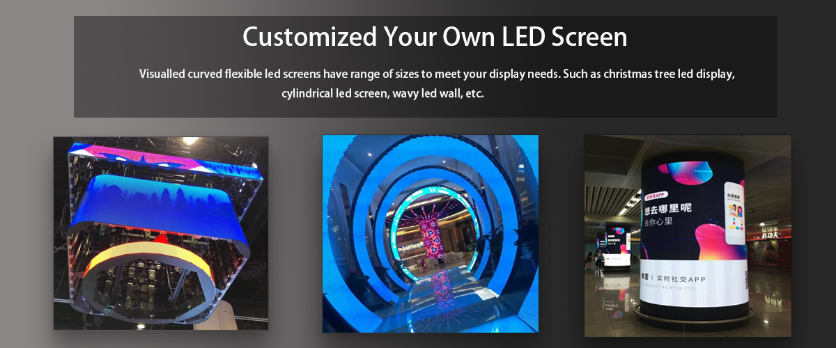 Wavy led wall