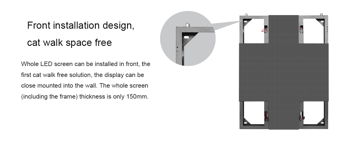 front service led display